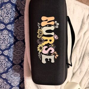 Nurse Floral Logo Black Stephen Case